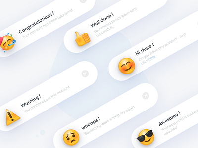 DailyUI - Flash Message 011 app design app ui best design bestuidesign dailyui emoji flash message product design ui design website