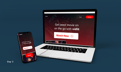 #DailyUI Landing Page app branding dailyui icon illustration ios netflix ui ux web