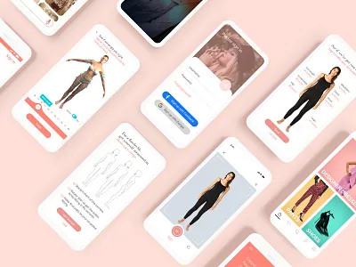 Alice - Virtual Body Measurement App figma ui ux design