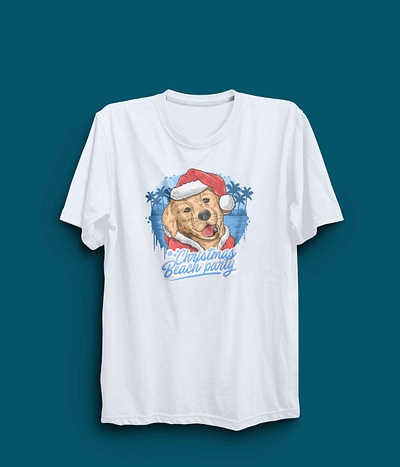 Christmas cute puppy claus christmas t shirt christmas vector dog vector illustration. t shirt t shirt t shirt design vector