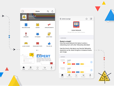 YLWSHP21 Mobile App branding design event app event branding lessonly mobile app