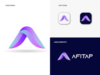 A modern letter logo design concept - A letter App Icon a letter a letter app a letter icon a logo abstract logo branding creative logo design creative logob design graphic design illustration logo logo design business logofolio