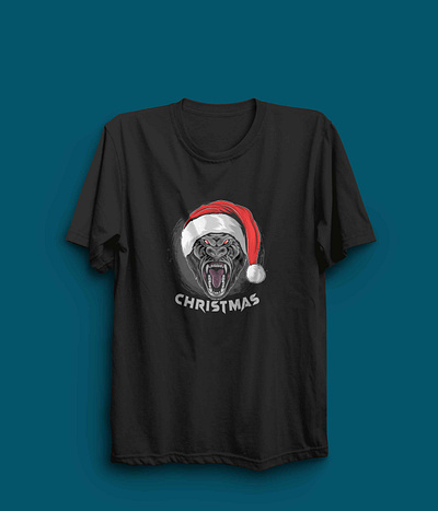 Christmas gorilla wearing santa claus 3d branding christmas craft ideas 2021 company logo comphany logodesign logotype modern logo