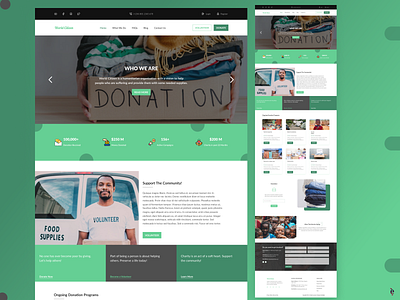 Online Donation Landing Page design designs figmadesign landing page product design ui ux