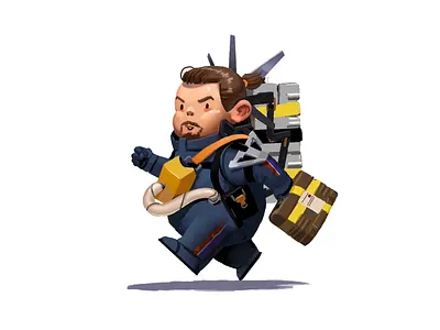 "Run Sam, Run!!!" - Death Stranding Fan Art/Animation animation character animation design illustration motion graphics