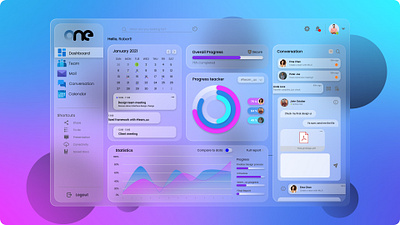 Dashboard app chat collaborative darkmode dashboard email glass glassmorphism graphic design interaction design interface lightmode logo mobile app platform ui ui design uiux ux design website