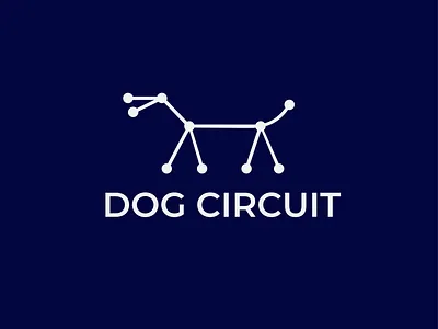 Dog Logo - Circuit Logo branding circuit circuit logo design dog dog logo graphics design illustration logo logo design logo mark