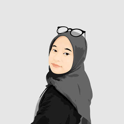 Girl with Glasses - Vector Illustration by CorelDraw 3pointcurve corel draw graphicdesign illustration vector vector art vectorart