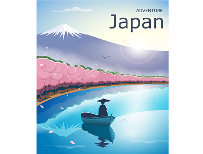 Morning in Japan character characterdesign coverart coverillustration digitalillustration edition editorialart editorialillustration graphic design illustration japan landscapeillustration magazinecover nature posterdesign posterillustration posterstore vaniladesign vector vectorillustration