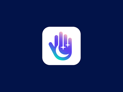 Laluna App Icon abdullah designs app app icon astrology branding colors contemporary design graphic design hand logo illustration instagram laluna logo logo design luna night palm sleep