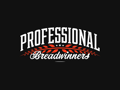 Professional Breadwinners apparel bold branding bundle clean kit merch shirt tee type typography vanguard vintage