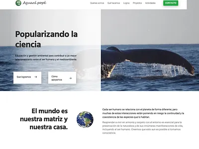 Aguara Pope Website (screenshot #1) design website