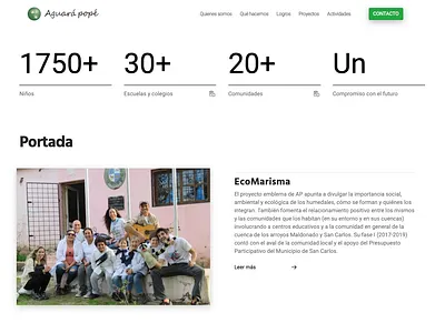 Aguara Pope Website (screenshot #2) design website