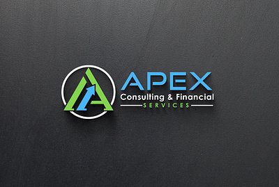 Apex Consulting & Financial Service design icon illustration logo