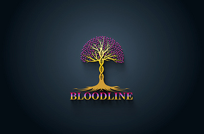 Bloodline branding design icon illustration logo vector