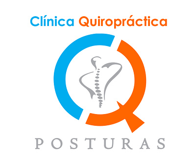 Clinica Quiropractica design illustration logo