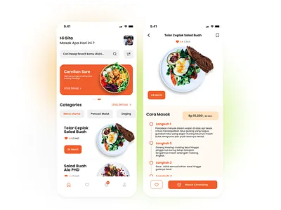UI App Cook Planner app design food ios ui ux