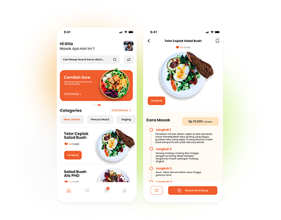 UI App Cook Planner app design food ios ui ux