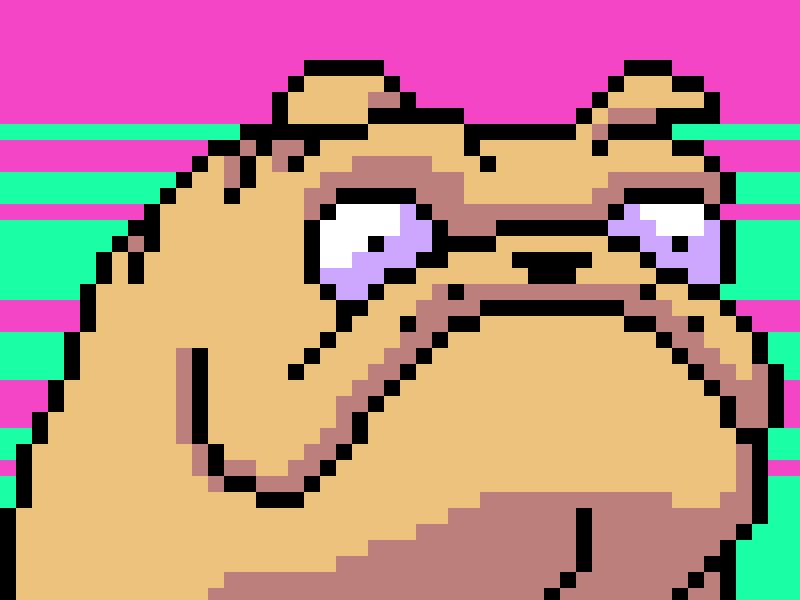 Bulldroids 80s bulldog dog game art illustration nft pixel pixel art pixelart retro