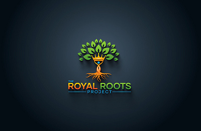 The Royal Roots Project design icon illustration logo