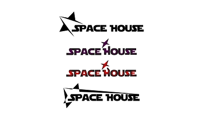 Space House design graphic design icon logo typography vector