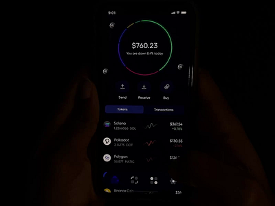 Cryptocurrency Wallet animation appdesign cryptocurrency dribble figma graphic design interactivedesign mobiledesign ui uiuxdesign