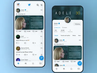 Twitter Redesign Concept app concept design redesign twitter twitter app twitter redesign ui uidesign uidesigner uiux user interface ux
