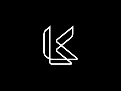 K arabic k logo typography