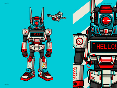 RXD2 character illustration iqbalhakimboo mech mecha robot tech vector