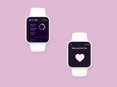 Fitness Workout Watch adobexd dailyui design fitness ui ux watch workout xdcreativechallenge xddailychallenge