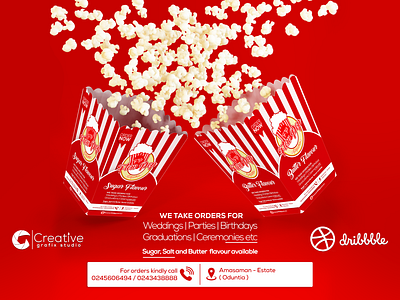 Pop corn Flyer Design for Flow Pop 3d animation art beautiful brand brandidentity branding create designer draw flyer graphic design logo motion graphics nice popcorn talent ui wedding