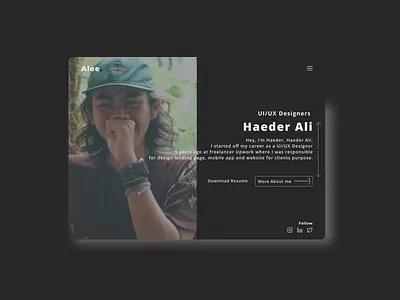 Portfolio Concept branding design portfolio ui web