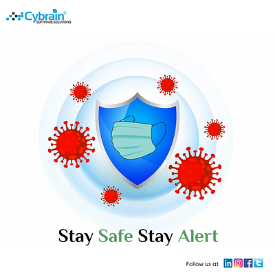 Covid Safety Alert Post branding design graphic design illustration vector