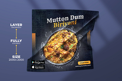 Food Banner Ads Design banner design branding creative flyer delicious spyce design flyer food banner food flyer food poster foodie graphic design illustration instagram post psd template social media banner web design