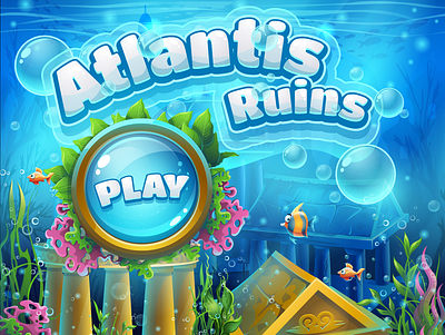 Atlantis Ruins Game App 2d 3d animation atlantis ruins atlantis themed blender game game design game developer game programmer gameart gamer games gaming mobile games ocean rockstargames sea unity video games