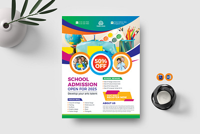 Junior School Admission Flyer admission flyer after school program flyer flyer template junior school admission flyer kids education flyer kids school flyer template school flyer template