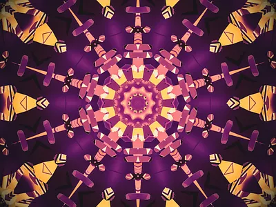 SUNSET INTEREST abstract digitalart ericfickes