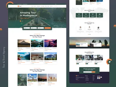 TourX - Travels Tourism Agency HTML Template branding business design egenslab html template themeforest tour tourism tourx ui ux website webtemplate
