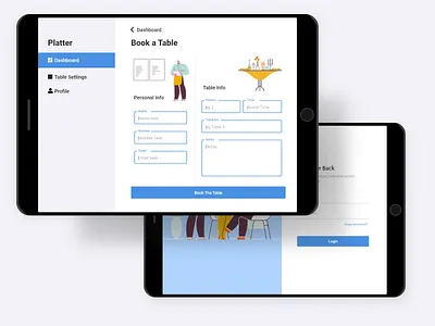 Table reservation app iPad/Tab app app design booking booking app design ipad ipad app reservation reservation app restaurant restaurant app restaurant booking tab table booking table reservation tablet ui ux