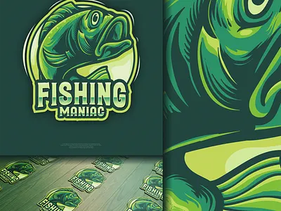Fishing logo brand branding design designs esports fish fishing flame illustration logo skull