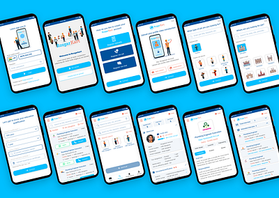 Rozgarkart mobile app - Online recruitment portal figma jobs mobile app online recruitment recruitment agency uiuxdesign xd