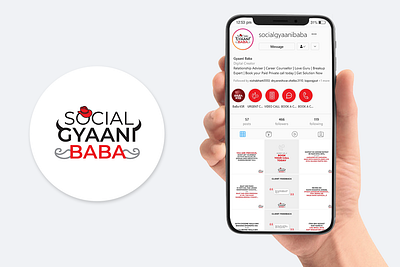 Social Gyaani Baba - Branding adobe illustrator branding instagram logo design social media