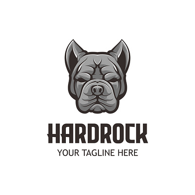 ANGGRY BULLDOG LOGO ILLUSTRATION branding design dog esport graphic design head icon illustration logo vector