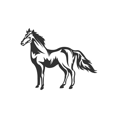 Horse Logo Design Vector abstract