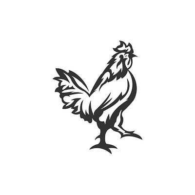 Chicken Logo Design Vector power