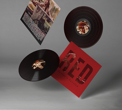 Red (ImpecDesign's Version) album cover branding challenge graphic design impec design taylor swift weekly warmup