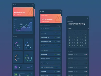 Mobile ServiceNow Interface app dark interface minimal mobile servicenow ui