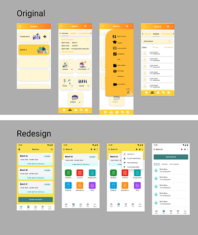 Education app appdesign branding design ui ux