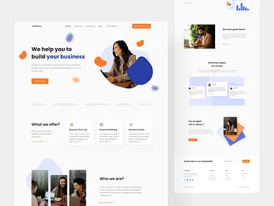 Landing page Digital Marketing branding digital marketing landing page landing page design minimal minimalist design modern design ui uiux ux