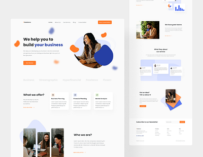 Landing page Digital Marketing branding digital marketing landing page landing page design minimal minimalist design modern design ui uiux ux